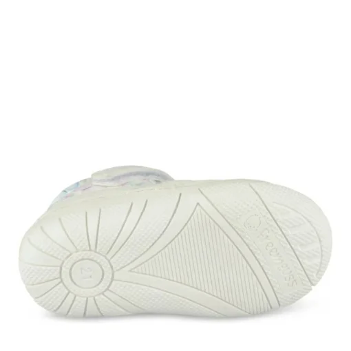 Bottines Babies BLANC Fille Motif Multicolore Scratch