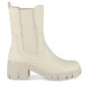Bottines BEIGE Femme Motif Uni A Enfiler