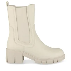 Bottines BEIGE Femme Motif Uni A Enfiler