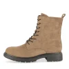 Bottines BEIGE Femme Motif Uni Lacets