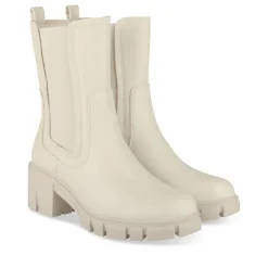 Bottines BEIGE Femme Motif Uni A Enfiler