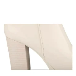Bottines BEIGE Femme Motif Uni Fermeture éclair