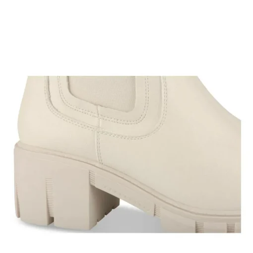 Bottines BEIGE Femme Motif Uni A Enfiler