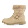 Bottines BEIGE Fille Motif Uni Fermeture éclair