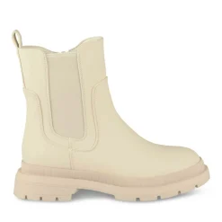 Bottines BEIGE Fille Motif Uni Fermeture éclair