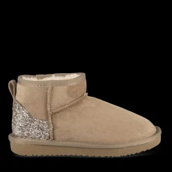 Bottines BEIGE Fille Motif Uni A Enfiler