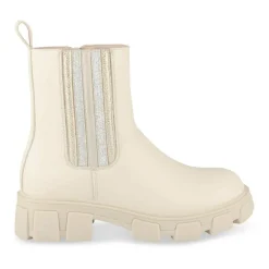 Bottines BEIGE Fille Motif Paillettes Fermeture éclair