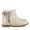 Bottines BEIGE Fille Motif Animal Fermeture éclair