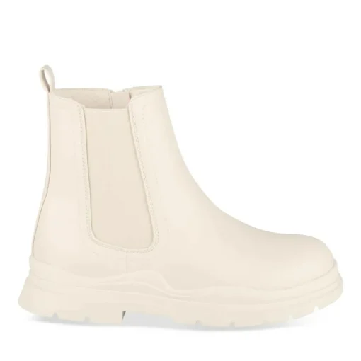 Bottines BEIGE Fille Motif Uni A Enfiler
