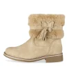 Bottines BEIGE Fille Motif Uni Fermeture éclair