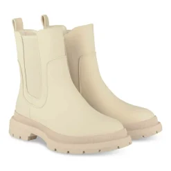 Bottines BEIGE Fille Motif Uni Fermeture éclair