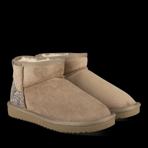 Bottines BEIGE Fille Motif Uni A Enfiler