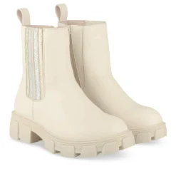 Bottines BEIGE Fille Motif Paillettes Fermeture éclair