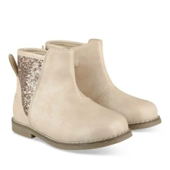 Bottines BEIGE Fille Motif Animal Fermeture éclair