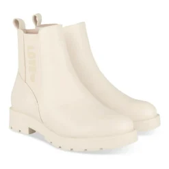 Bottines BEIGE Fille Motif Uni Fermeture éclair