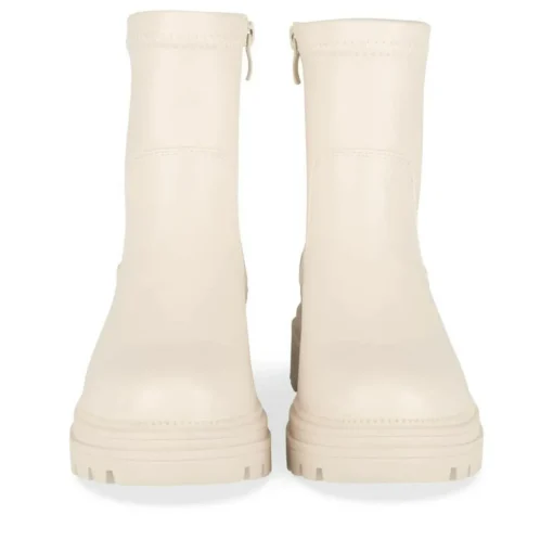 Bottines BEIGE Fille Motif Uni Fermeture éclair
