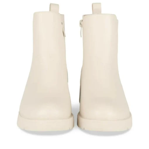 Bottines BEIGE Fille Motif Uni Fermeture éclair