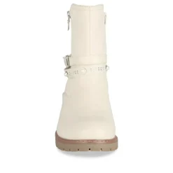 Bottines BEIGE Fille Motif Perle Fermeture éclair