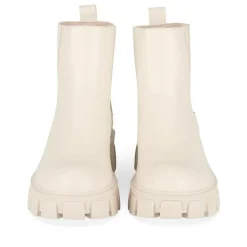 Bottines BEIGE Fille Motif Uni Fermeture éclair