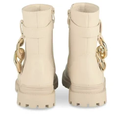 Bottines BEIGE Fille Motif Chaîne Fermeture éclair