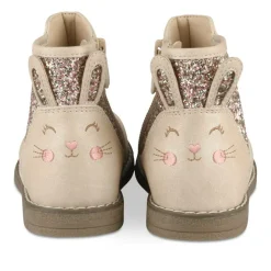 Bottines BEIGE Fille Motif Animal Fermeture éclair
