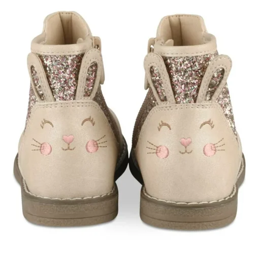 Bottines BEIGE Fille Motif Animal Fermeture éclair