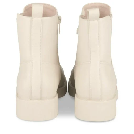 Bottines BEIGE Fille Motif Uni Fermeture éclair