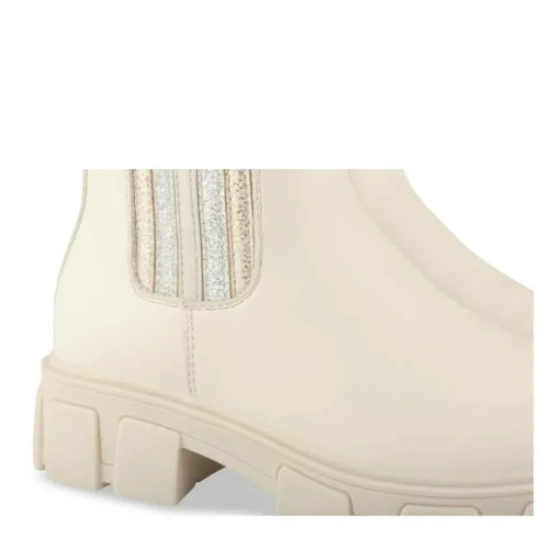 Bottines BEIGE Fille Motif Paillettes Fermeture éclair