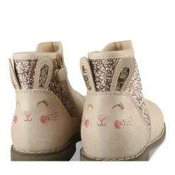 Bottines BEIGE Fille Motif Animal Fermeture éclair