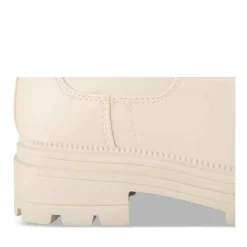 Bottines BEIGE Fille Motif Uni Fermeture éclair