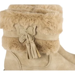 Bottines BEIGE Fille Motif Uni Fermeture éclair