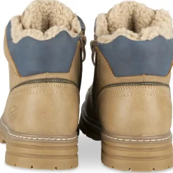 Bottines BEIGE Garçon Motif Uni Lacets