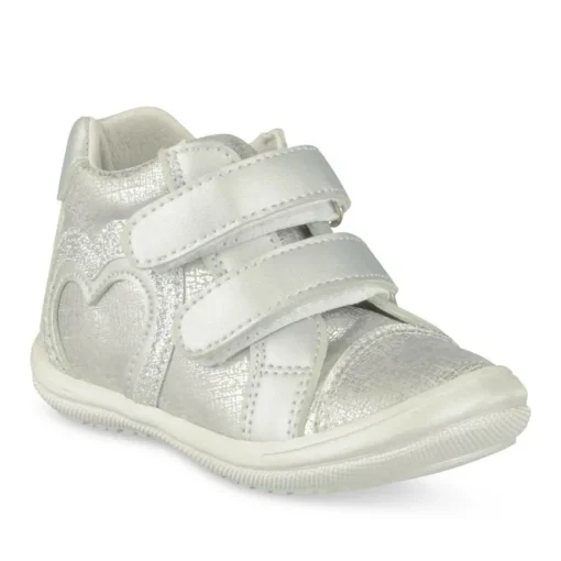 Bottines Bottines ARGENT Fille Motif Coeurs Scratch