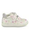 Bottines Bottines BLANC Fille Motif Coeurs Scratch