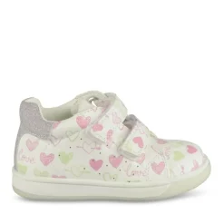 Bottines Bottines BLANC Fille Motif Coeurs Scratch
