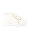 Bottines Bottines BLANC Fille CUIR Motif Uni Elastique