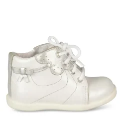 Bottines Bottines BLANC Fille CUIR Lacets