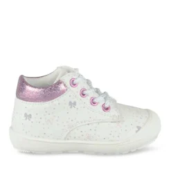 Bottines Bottines BLANC Fille Motif Coeurs Elastique