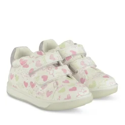Bottines Bottines BLANC Fille Motif Coeurs Scratch