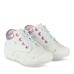 Bottines Bottines BLANC Fille Motif Coeurs Elastique