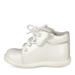 Bottines Bottines BLANC Fille CUIR Lacets