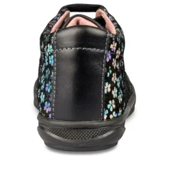 Bottines Bottines NOIR Fille CUIR Motif Uni Lacets