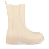 Bottines Chelsea BEIGE Femme Motif Uni Fermeture éclair