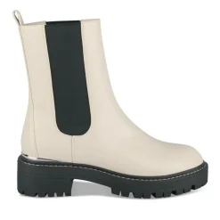 Bottines Chelsea BEIGE Femme Motif Uni A Enfiler