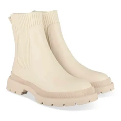 Bottines Chelsea BEIGE Femme Motif Uni A Enfiler