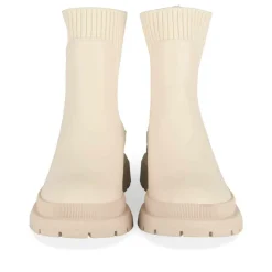 Bottines Chelsea BEIGE Femme Motif Uni A Enfiler