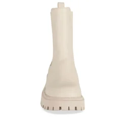 Bottines Chelsea BEIGE Femme Motif Uni Elastique