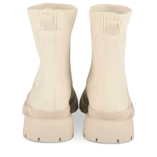 Bottines Chelsea BEIGE Femme Motif Uni A Enfiler
