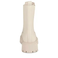 Bottines Chelsea BEIGE Femme Motif Uni Elastique