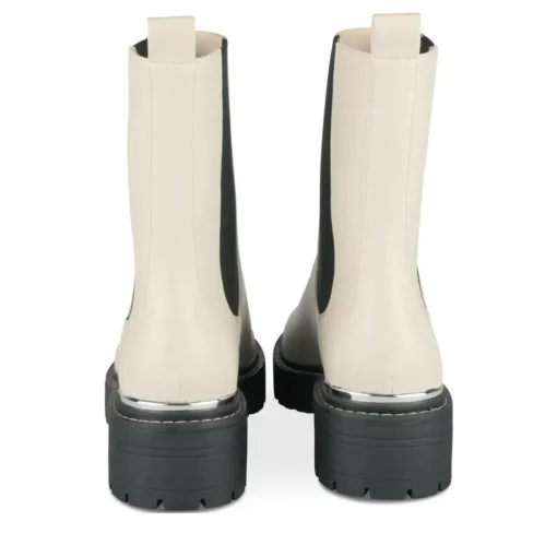 Bottines Chelsea BEIGE Femme Motif Uni A Enfiler